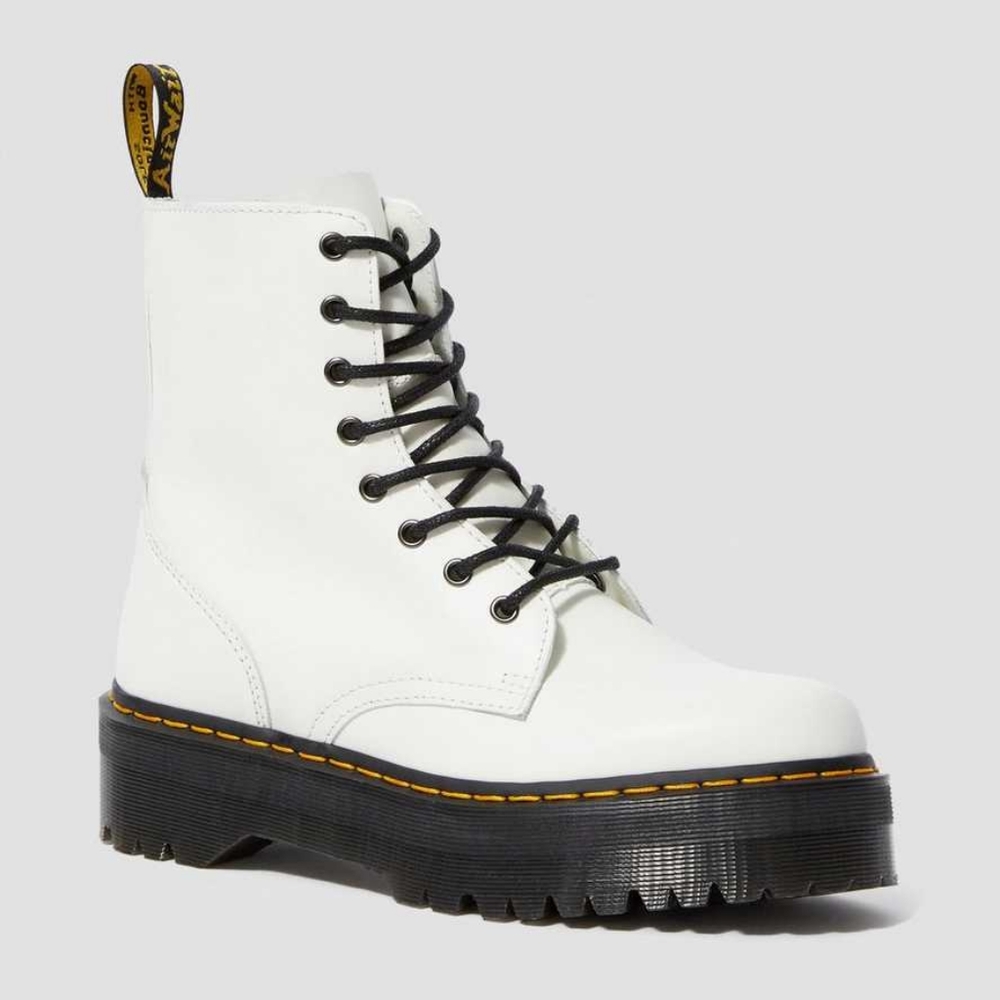 Dr Martens Jadon White Platform boots